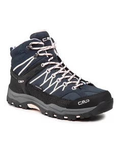 CMP Trekkingi Kids Rigel Mid Treking Shoe Wp 3Q12944J Granatowy - Buty trekkingowe damskie - miniaturka - grafika 1