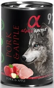 Alpha Spirit Wieprzowina z jabłkiem 12x400g 23355-uniw - Mokra karma dla psów - miniaturka - grafika 1