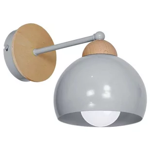 Milagro Kinkiet LAMPA ścienna MONTANA 804 skandynawska OPRAWA kula ball szara 804 - Lampy ścienne - miniaturka - grafika 1