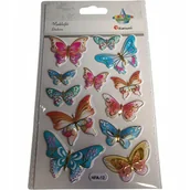 Zabawki kreatywne - naklejki wypukłe motyle złocone - miniaturka - grafika 1