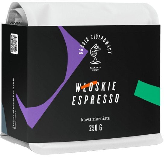 Kawa ziarnista Bracia Ziółkowscy Włoskie Espresso 250 g