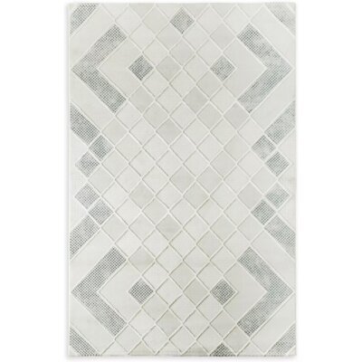 Dywan EUROFIRANY Crystal5 60 x 100 cm Kremowo-niebieski