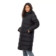 Płaszcze damskie - Damski płaszcz puchowy Jack Wolfskin FROZEN PALACE COAT W black - XL - miniaturka - grafika 1