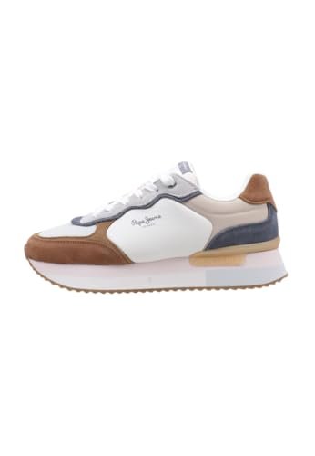 Pepe Jeans Damskie trampki RUSPER CLASS, brązowe (koniak brązowy), 3 UK, Brązowy koniak brązowy, 3 UK