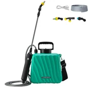 Opryskiwacze - Elektryczny opryskiwacz ogrodowy 5 l, z 3 regulowanymi dyszami, wąż do podlewania 3 m i teleskopowy uchwyt, ładowany przez USB - miniaturka - grafika 1