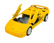 Samochody i pojazdy dla dzieci - WELLY LAMBORGHINI DIABLO SV ŻÓŁTO-CZARNY 1:34 SAMOCHÓD NOWY METALOWY MODEL - miniaturka - grafika 1