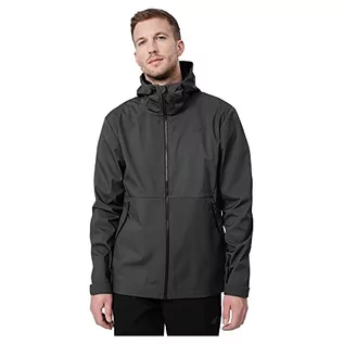 Kurtki męskie - 4F Kurtka męska Softshell, DARK GREY, XXL - grafika 1