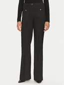 Spodnie damskie - Morgan Spodnie materiałowe 251-PFLAC.F Czarny Bootcut Fit - miniaturka - grafika 1