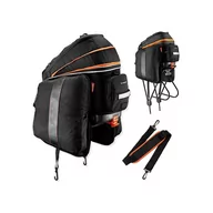 Sakwy rowerowe - IBERA Sakwa na bagażnik Pakrak Expandable Commuter Bag IB-BA14 - miniaturka - grafika 1