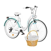 Rowery - Indiana Moena S7B 28 cali Damski Biało-lazurowy 2023 - miniaturka - grafika 1