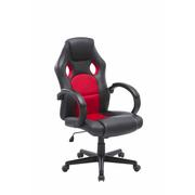 Fotele i krzesła biurowe - SANDBOX fotel czarno-czerwony - miniaturka - grafika 1