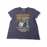 Koszulki i topy damskie - Koszulka T-shirt damski okrągły dekolt Lucky Brand AC/DC M - miniaturka - grafika 1