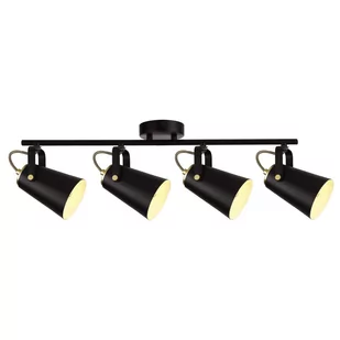 Kaja plafon reflektorki) Noka 4xE27 czarny K-8117 - Lampy sufitowe - miniaturka - grafika 1