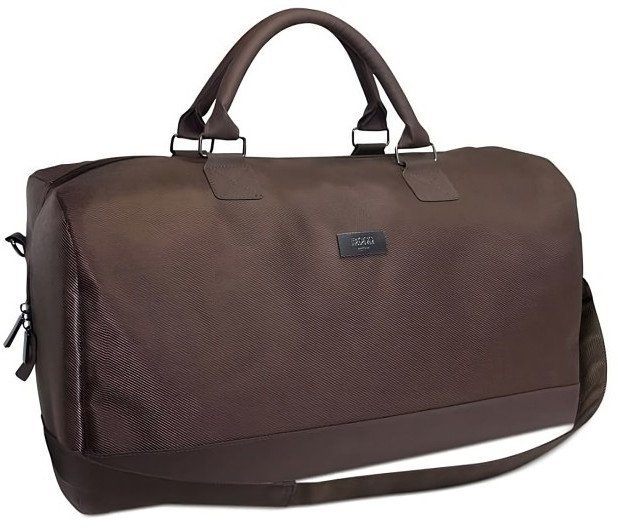 Hugo Boss Hugo Boss, Duffle, Synthetic Leather, Handbag, Weekend Bag, Dark Brown, 50 x 18 x 31 cm