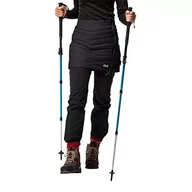 Spódnice - Jack Wolfskin Damska spódnica narciarska, wiatroszczelna czarny czarny l - miniaturka - grafika 1