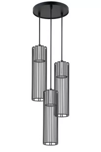 Fobia lampa wisząca 3-punktowa czarna/srebrna 33457 - Lampy sufitowe - miniaturka - grafika 1
