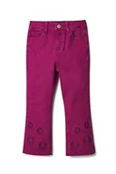 Koszulki i topy damskie - Desigual Girl's Kids TOP-Bottoms-EXTERIO Casual Pants, czerwone, 3/4 - miniaturka - grafika 1