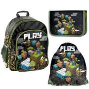 Zestawy szkolne - Zestaw szkolny plecak + 2 części PLAY gra, Paso - miniaturka - grafika 1