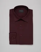 Koszule męskie - koszula lumia 00368 długi rękaw bordo slim fit - miniaturka - grafika 1