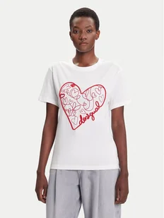 Desigual T-Shirt Roma 25WWTK50 Biały Regular Fit - Koszulki i topy damskie - miniaturka - grafika 1