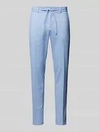 Spodnie męskie - Spodnie ze wzorem w paski i tunelem - miniaturka - grafika 1