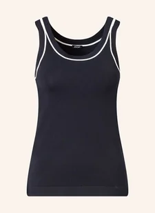 Joop! Top Z Dzianiny blau - Koszulki i topy damskie - miniaturka - grafika 1