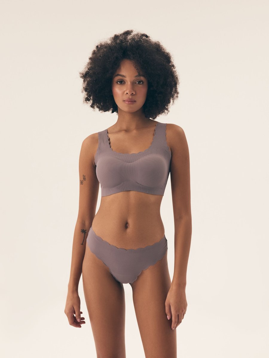 Biustonosz typu top bezszwowy Neony Henderson szary M