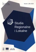 Czasopisma - Studia Regionalne i Lokalne 1/2024 (95) - miniaturka - grafika 1