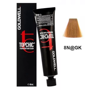 GOLDWELL GOLDWELL TOPCHIC Farba pernamentna do włosów light blonde gold copper 8N@GK 60ml - Farby do włosów i szampony koloryzujące - miniaturka - grafika 1