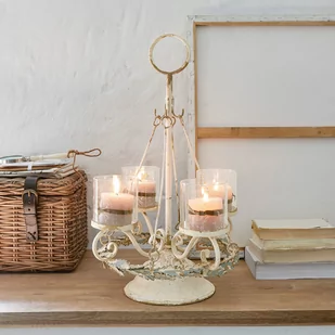 Świecznik z wieńcem adwentowym Denders - Ozdoby bożonarodzeniowe - miniaturka - grafika 1