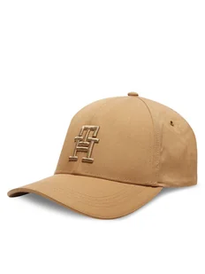 Tommy Hilfiger Czapka z daszkiem Imd 6 Panel AM0AM12805 Beżowy - Czapki męskie - miniaturka - grafika 1