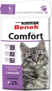 Super Benek Zbrylający żwirek dla kota o zapachu lawendy 25 l - Żwirek dla kotów - miniaturka - grafika 1