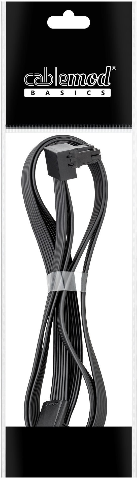CableMod Basics Uniwersalne 12V-2x6-Kabel 90 Złącze 16-Pin do 16-Pin czarny 60 cm var. B CB-UNV-16PC-RB60K-R-SS