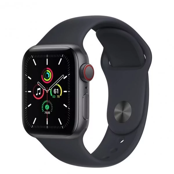 Apple Watch SE 40mm GPS + Cellular Space Grey Platinium Sport Brązowy MKR33WB/A