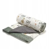 Koce i narzuty dla dzieci - La Millou Koc Piknikowy duży mata XXL ABC Farm na plażę - miniaturka - grafika 1