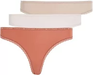 Majtki damskie - Tommy Hilfiger Majtki stringi damskie, Mineralize/zrównoważony beżowy/bladoróżowy, XL - miniaturka - grafika 1