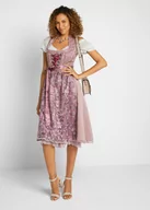 Sukienki - Sukienka w ludowym stylu w żakardowy deseń, z haftowanym fartuchem (2 części) - bonprix - miniaturka - grafika 1
