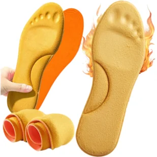 Wkładki do butów termiczne na zimę wygodne miękkie profilowane 1 para 43-44 - Akcesoria obuwnicze - miniaturka - grafika 1