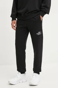 The North Face spodnie dresowe Drew Peak Pant kolor czarny z nadrukiem NF0A8A6BJK31 - Spodnie męskie - miniaturka - grafika 1