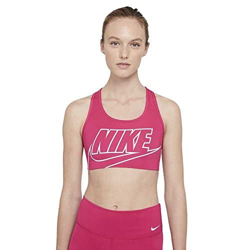 Nike Damski biustonosz Med Futura Fireberry/White l