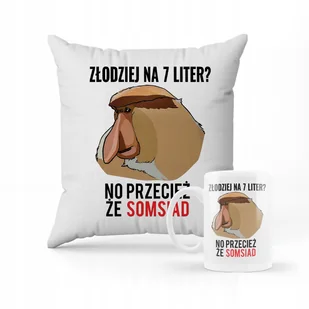 ZESTAW PODUSZKA + kubek Prezent dla sąsiada + IMIĘ - Gadżety dla niej i dla niego - miniaturka - grafika 1