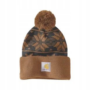 Czapka Carhartt Knit Pom Jacquard Beanie - Czapki damskie - miniaturka - grafika 1