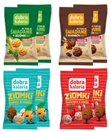 Przekąski dla dzieci - Dobra Kaloria Zestaw Kulki Śniadaniowe Ziomki Zdrowa Fit Przekąska 8szt - miniaturka - grafika 1