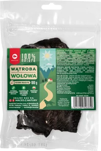 MACED 100% Natura Wątroba wołowa 100g - Przysmaki dla psów - miniaturka - grafika 1