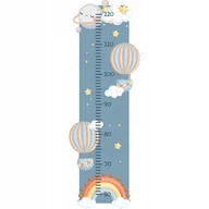 Balony i akcesoria - NAKLEJKA NA ŚCIANE MIARKA WZROSTU BALON KSIĘŻYC Z2 - miniaturka - grafika 1