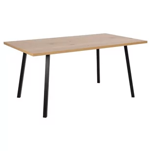 Actona Stół Obiadowy Finnys 75X160X90 Naturalny + Czarny - Stoły - miniaturka - grafika 1