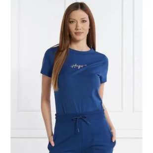 HUGO T-shirt Classic Tee_4 | Regular Fit - Koszulki i topy damskie - miniaturka - grafika 1