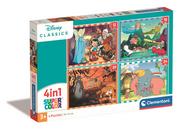 Puzzle - Puzzle 4w1 Super Kolor Disney Classic Clementoni - miniaturka - grafika 1