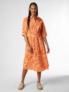 Sukienki - Oui - Sukienka damska, pomarańczowy|beżowy - miniaturka - grafika 1