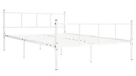 Łóżka - Białe metalowe łóżko 120x200 cm G5-P08 - miniaturka - grafika 1